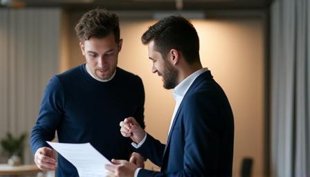 Zusammenarbeit von Gründern im Büro